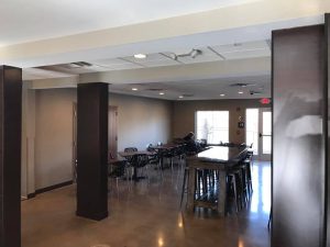 Dining area of hotel