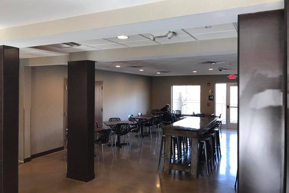 Dining area of hotel