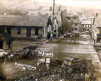 Historical photo of Burgettstown Train Station