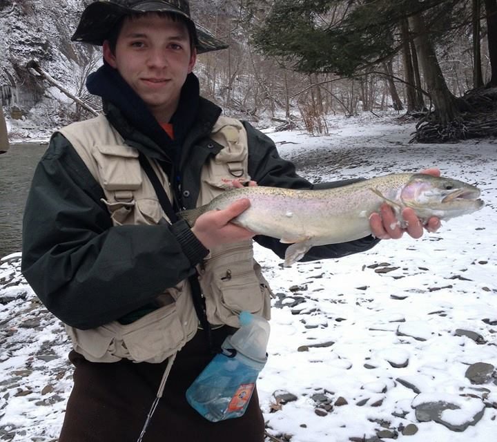 Man holding fish