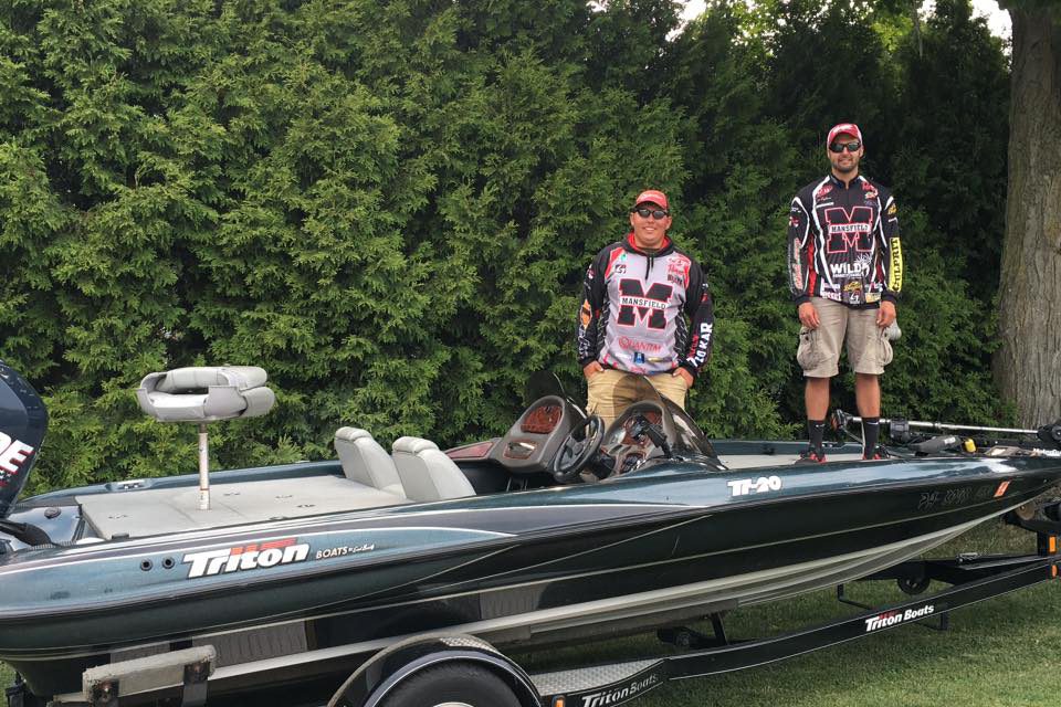 Guys standing on boat