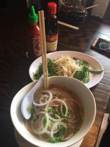 Plate of Pho food