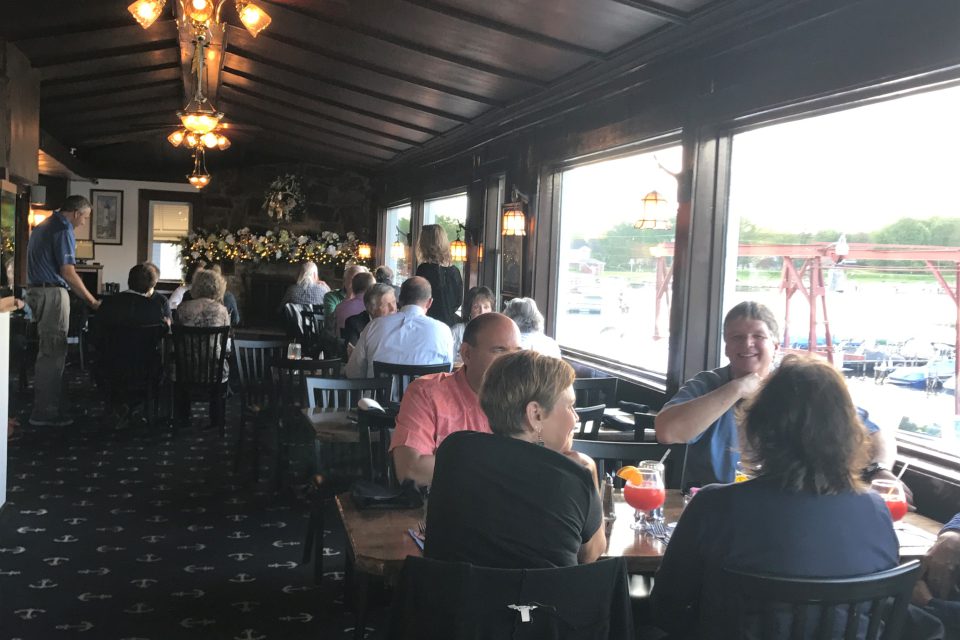 Customers dining at Silver Shores Restaurant