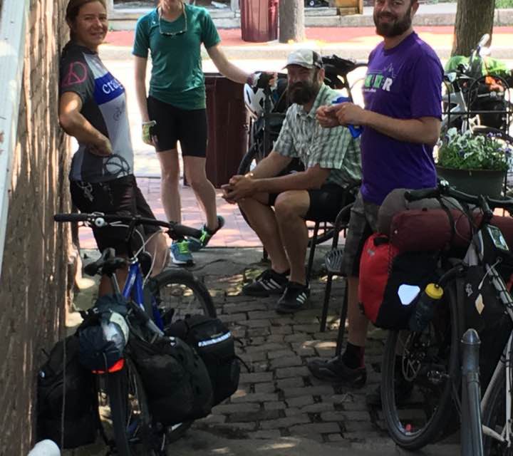 Guests outside Inn on Decatur